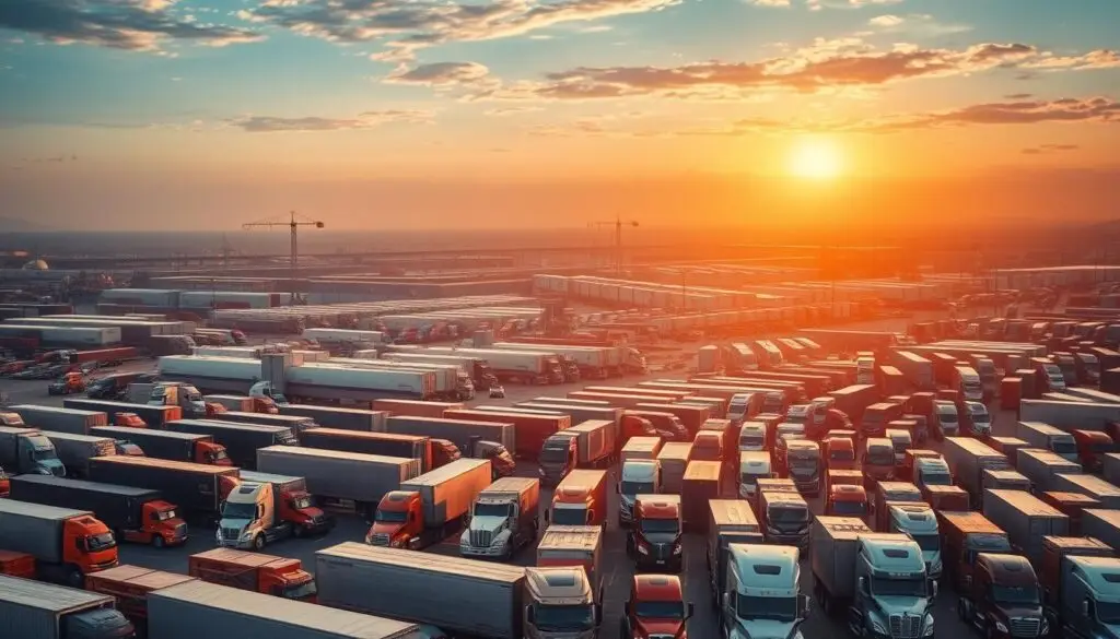 Commercial truck market outlook showing sales trends and Class 8 truck industry forecasts