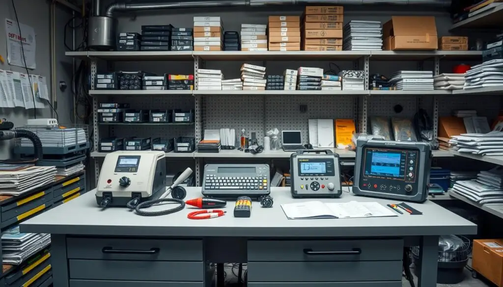 Mechanic testing diesel exhaust fluid quality using refractometer for SCR troubleshooting