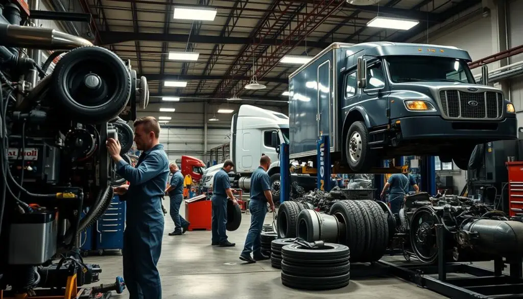 Entry-level positions in commercial truck repair