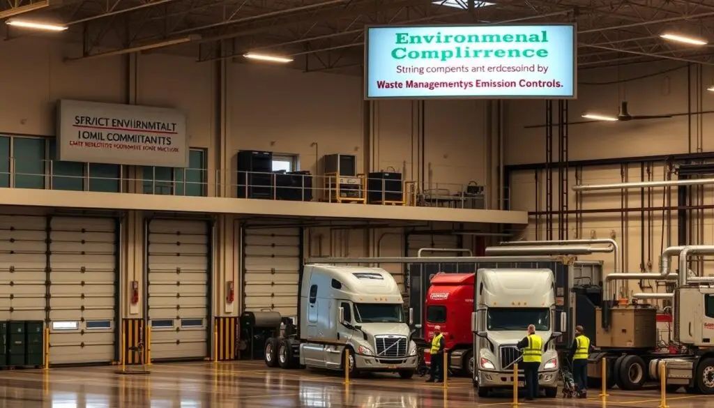 Legal compliance documentation review for heavy-duty repair facility purchase