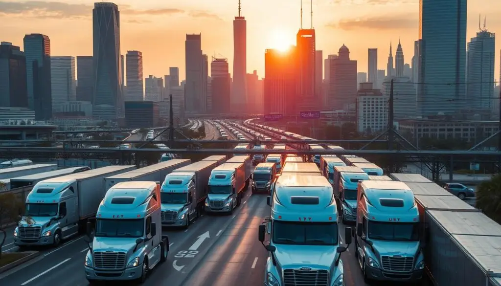Map showing state-by-state autonomous truck testing regulations across the United States