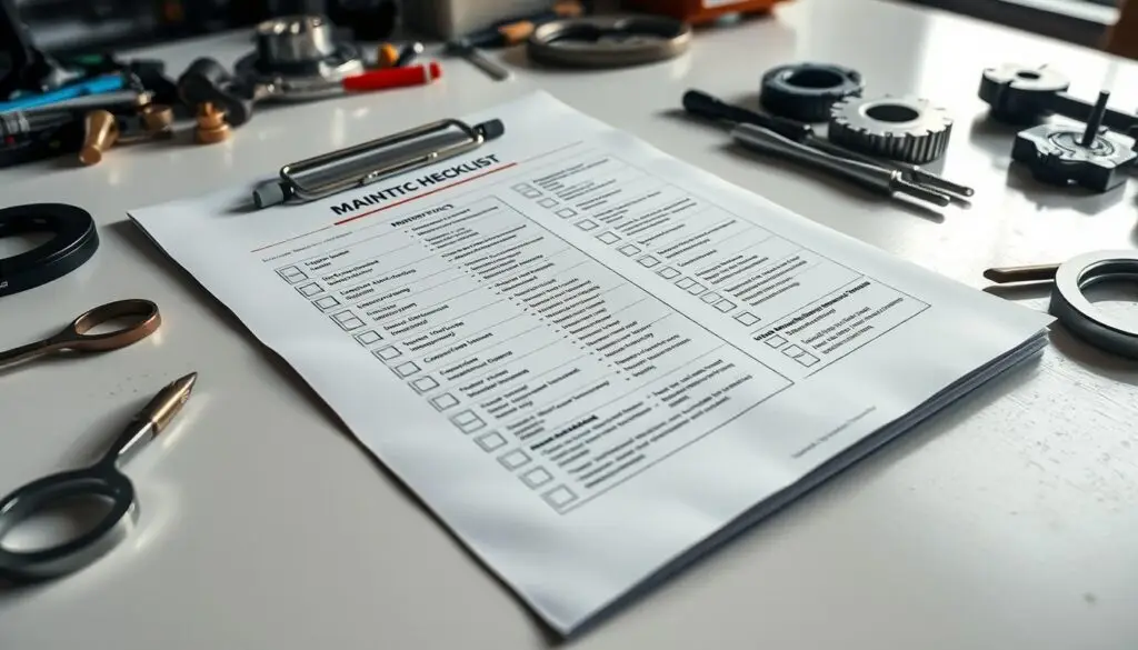 Fleet maintenance dashboard tracking preventive service schedules for commercial trucks