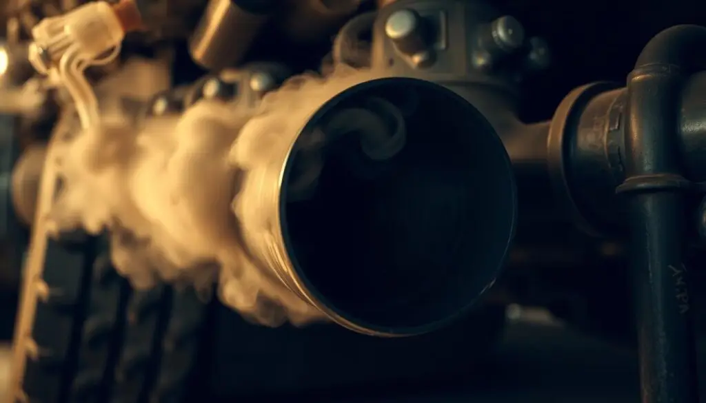 diesel exhaust smoke indicating fuel injector problems
