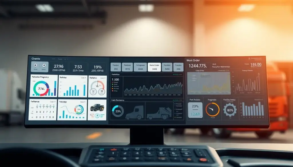 fleet management system integration dashboard showing cost reduction metrics