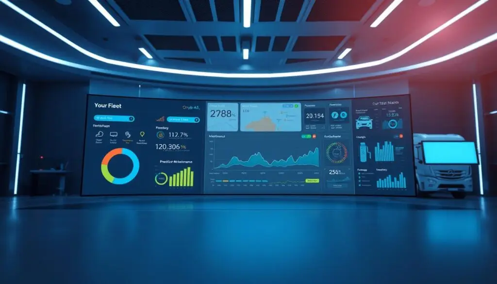 fleet management system integration dashboard showing unified vehicle monitoring interface
