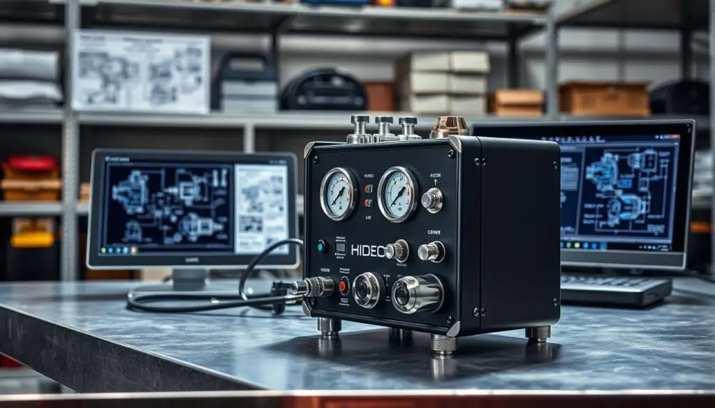 Equipment used for detecting hydraulic fluid contamination in commercial truck applications