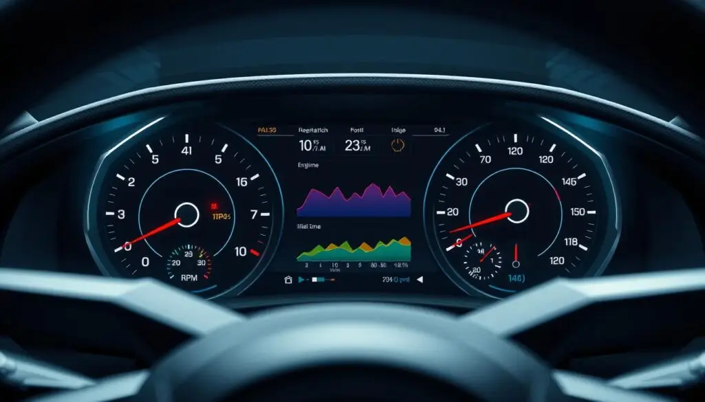 Fleet telematics fuel optimization dashboard showing consumption analytics