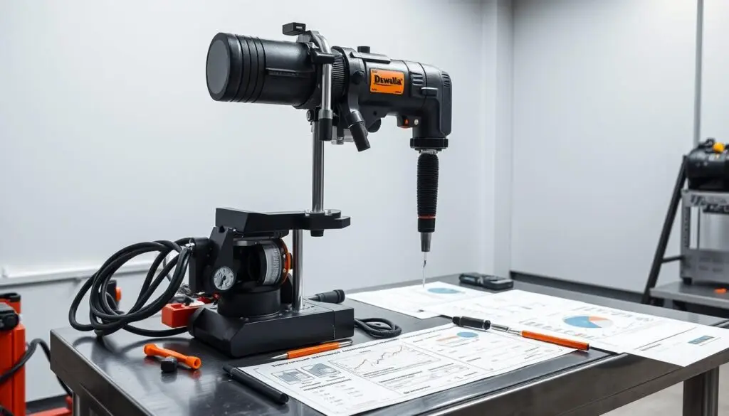 Cordless drill comparison chart showing torque specifications and battery runtime