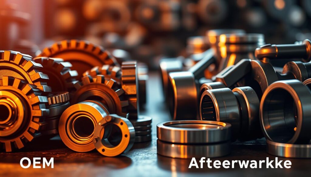 quality comparison between OEM and aftermarket parts showing manufacturing standards and testing protocols