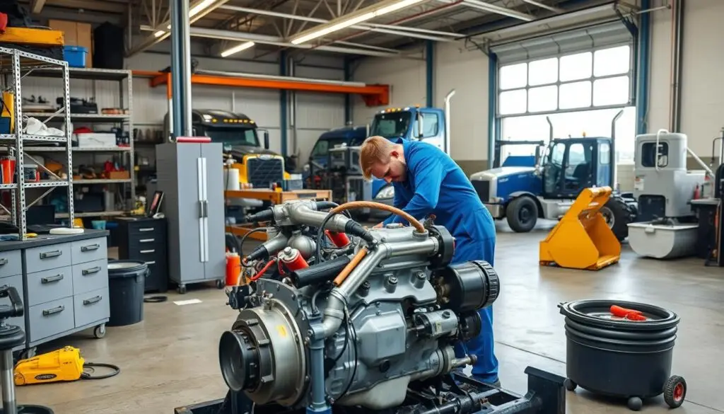 how to start a diesel repair shop