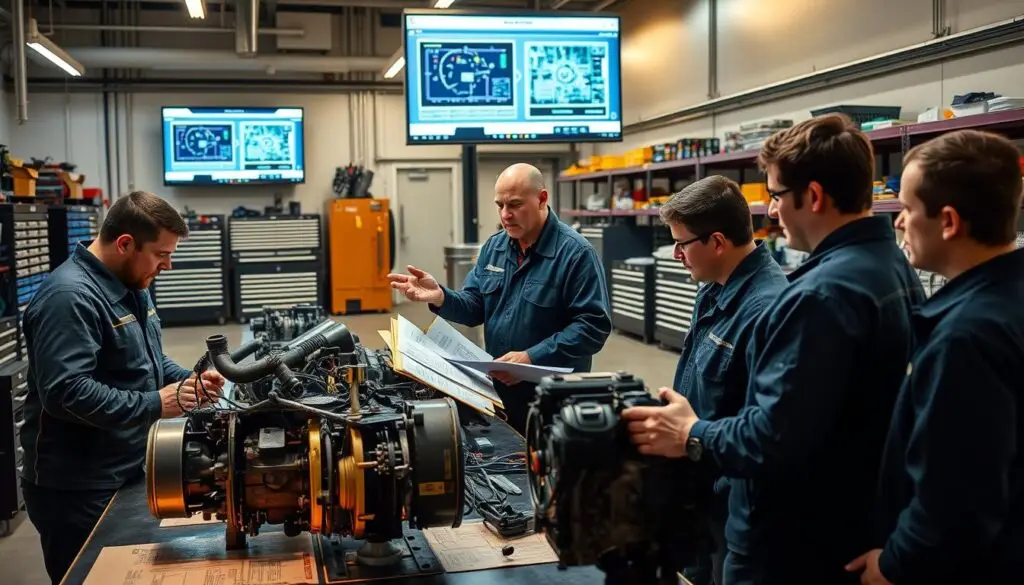 Employee retention and training programs for diesel technicians