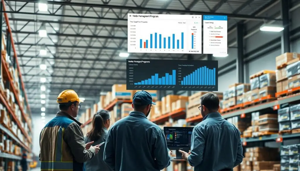 streamlined supplier relationship management in organized parts warehouse facility
