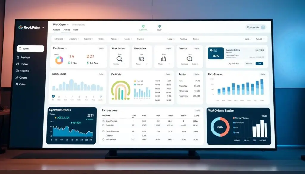 work order automation dashboard displaying automated maintenance scheduling