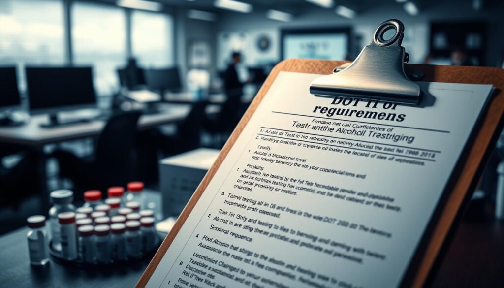 DOT drug and alcohol testing requirements for commercial fleets