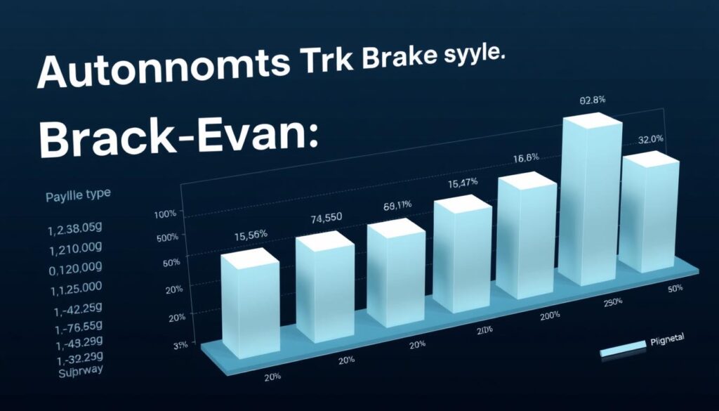Comparative chart showing payback timelines for highway, regional, and urban autonomous truck routes