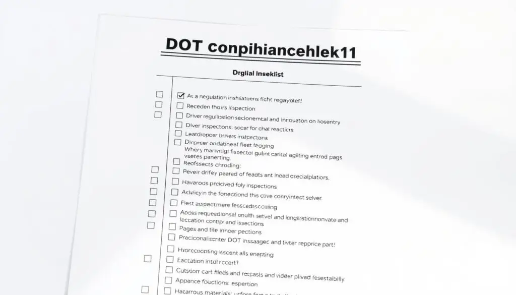 fleet safety audit compliance checklist