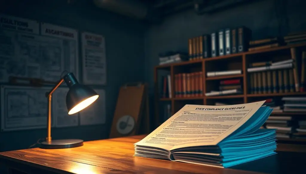 Map illustrating state-by-state heavy equipment operator licensing requirements across the United States