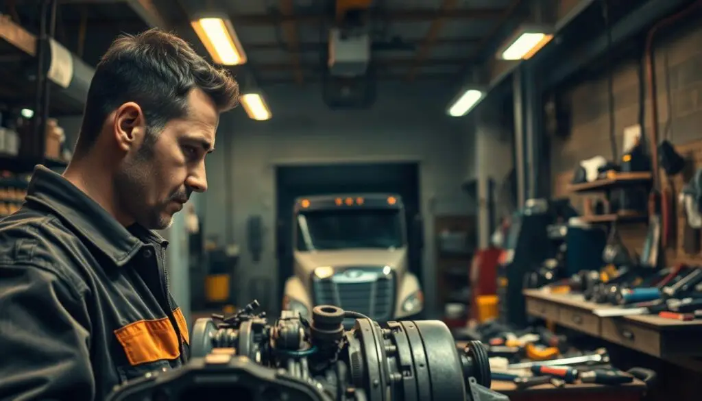 ATRI diesel technician workforce shortage statistics showing 65.5% understaffing rates and 19.3% position vacancies in 2025