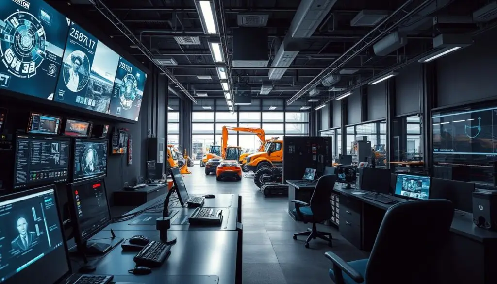 Security camera and access control systems installed at heavy duty repair facility