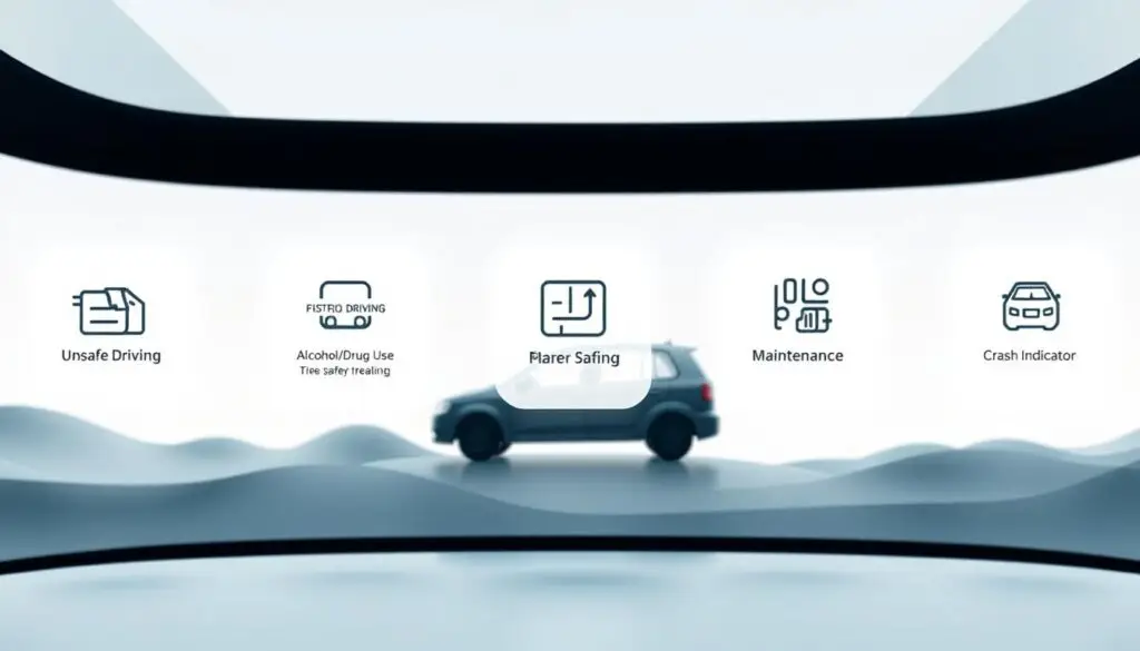 Seven BASIC categories displayed on fleet safety management dashboard with percentile rankings