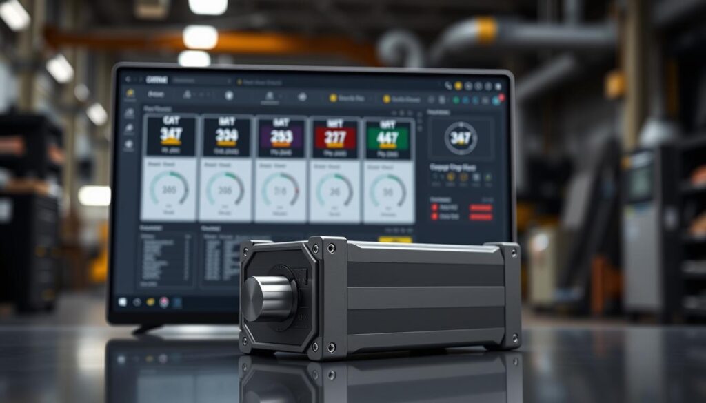 Caterpillar Electronic Technician software interface showing engine parameters