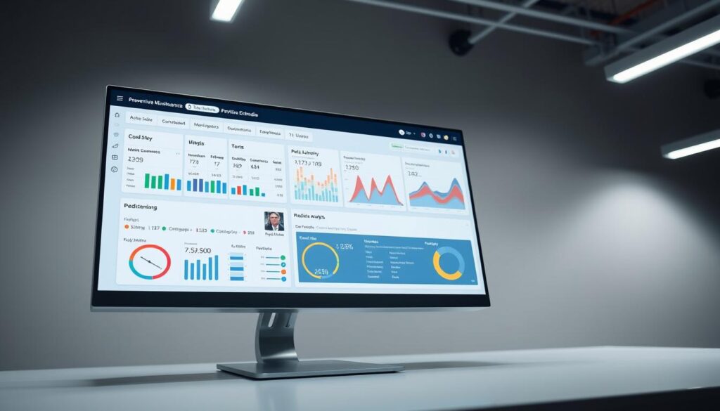 CMMS preventive maintenance dashboard showing scheduling optimization interface