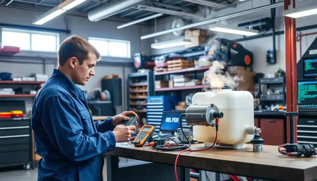 DEF heater diagnostics for cold weather diesel emissions testing