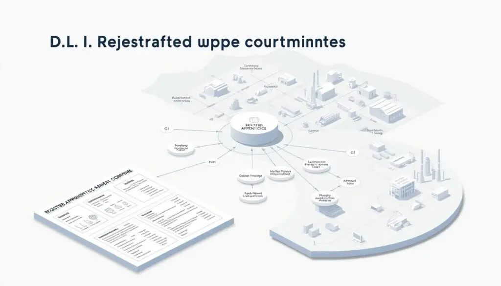 Visual overview of DOL registered apprenticeship compliance requirements and framework