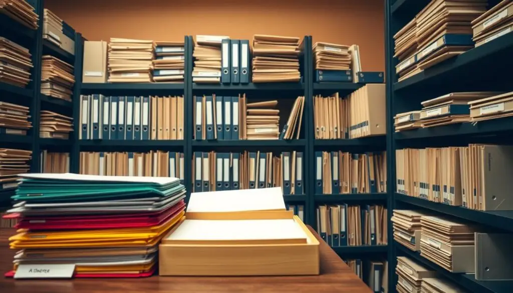 DOT audit preparation filing system organization showing indexed records