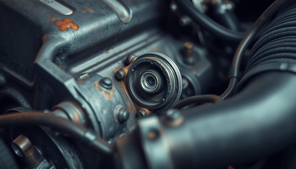 EGR valve symptoms displayed on diagnostic screen showing rough idle conditions