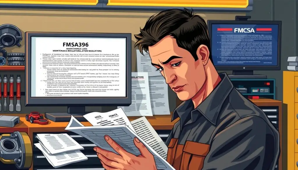 FMCSA Part 396 maintenance regulations compliance requirements diagram