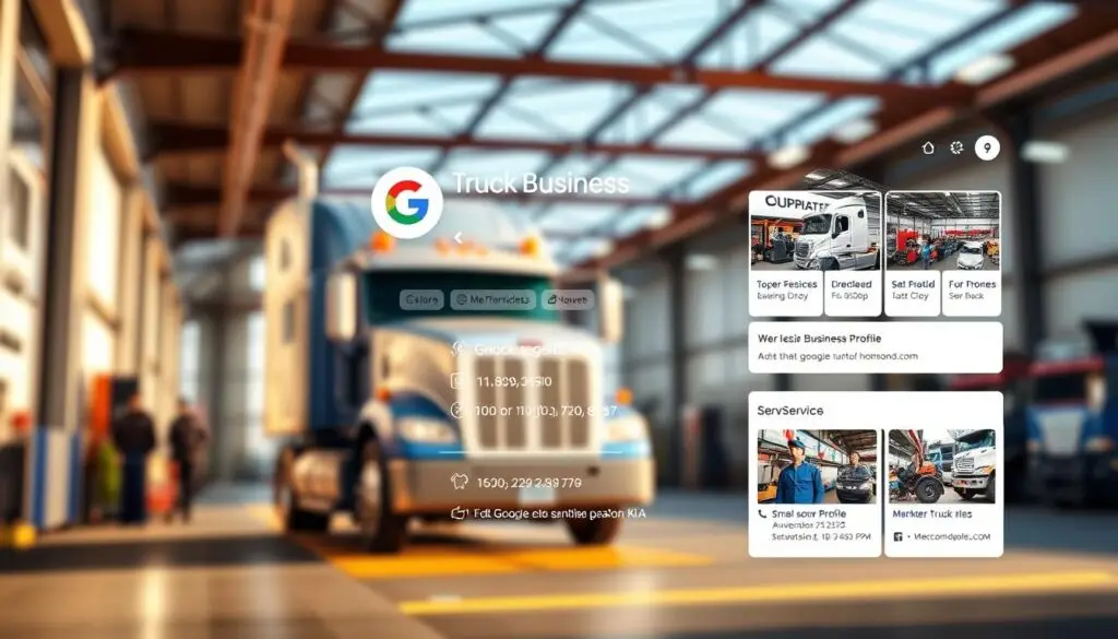 Google Business Profile optimization for truck repair shops