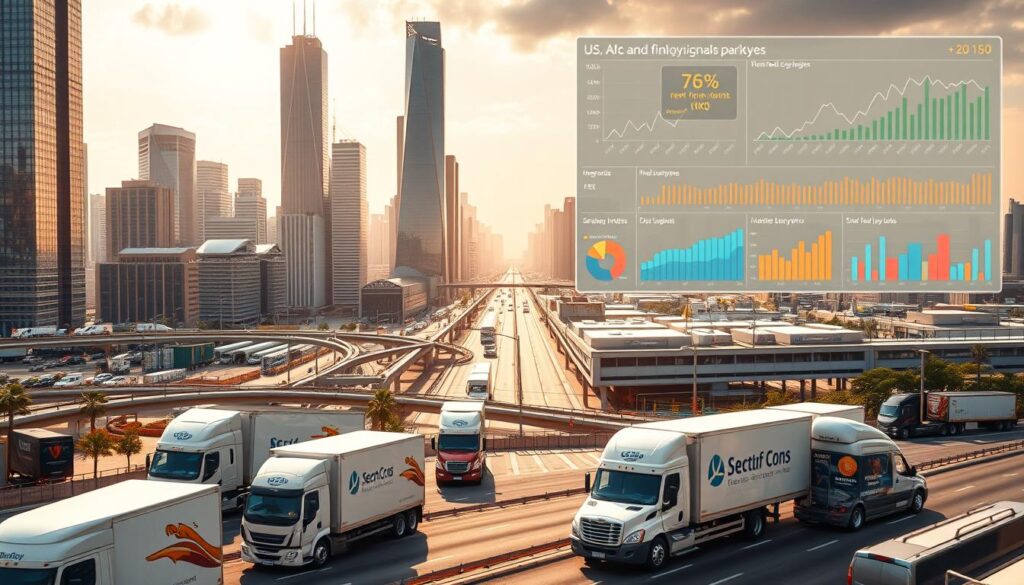 U.S. fleet management market growth chart showing telematics adoption trajectory through 2030