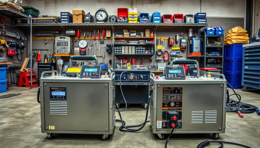 Heavy duty battery tester with IP65-rated enclosure and reinforced construction