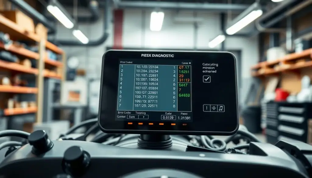 NOx sensor inlet and outlet readings showing emission control system performance on scan tool
