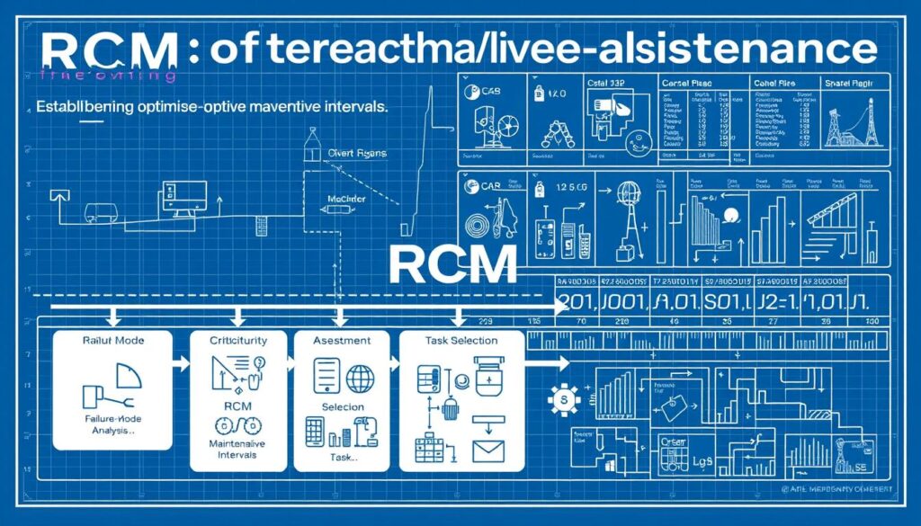 RCM methodology framework showing reliability centered maintenance process