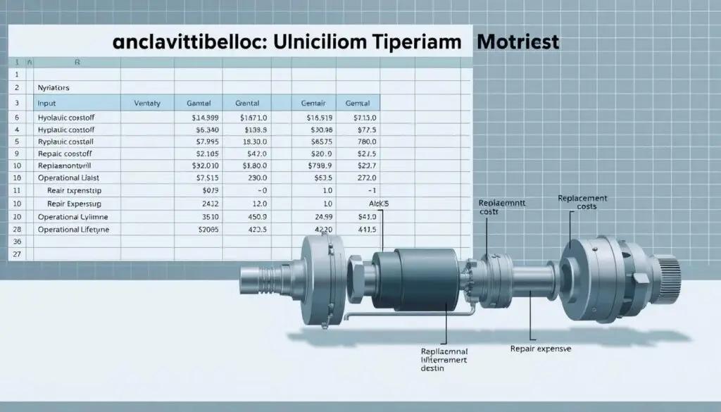 Fleet manager calculating hydraulic cylinder repair ROI using total cost of ownership framework