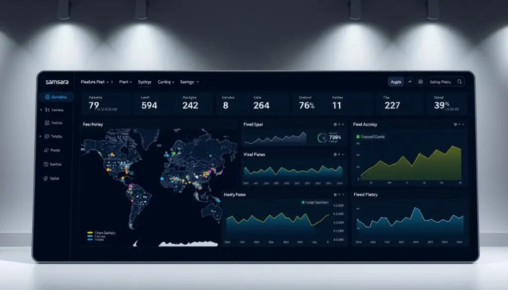 Samsara real-time tracking dashboard with video safety integration