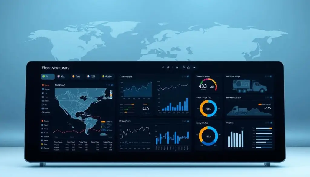 Samsara real-time fleet monitoring dashboard displaying vehicle locations and diagnostic alerts