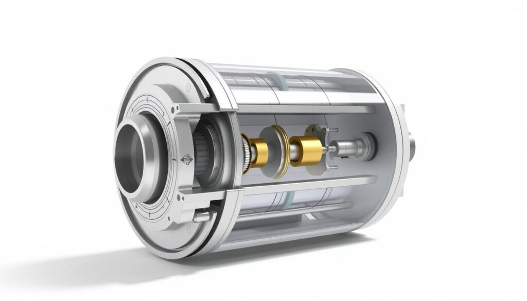 Diagram showing air pressure to mechanical force conversion in brake chambers