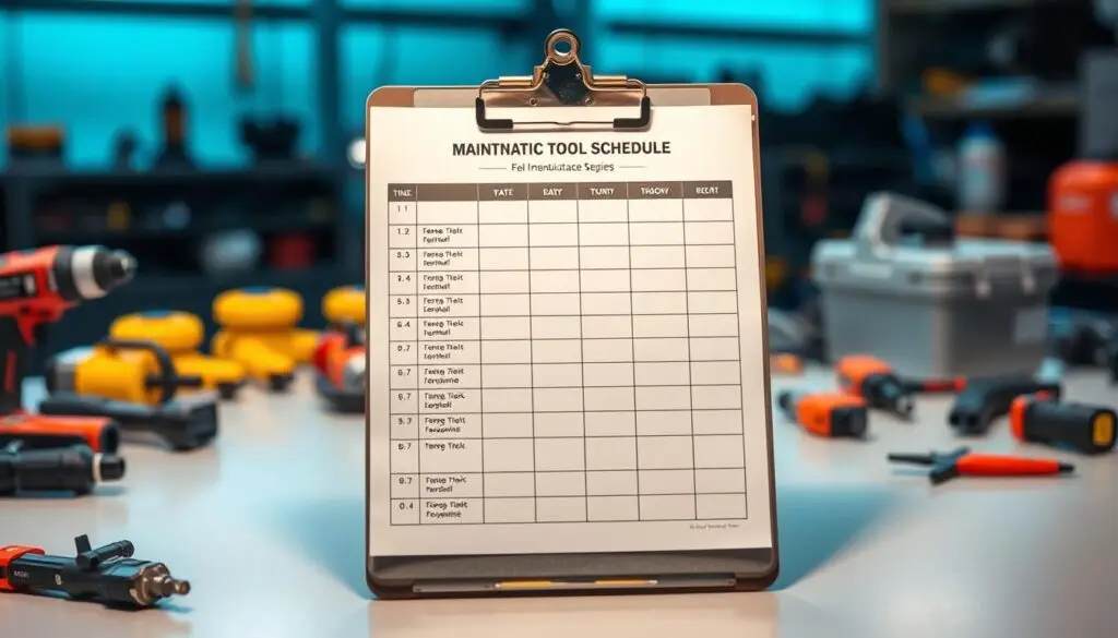 air tool maintenance schedule