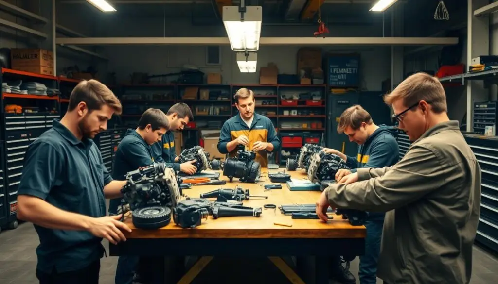 Recruitment process for diesel technician apprentice candidates including assessment and interviews