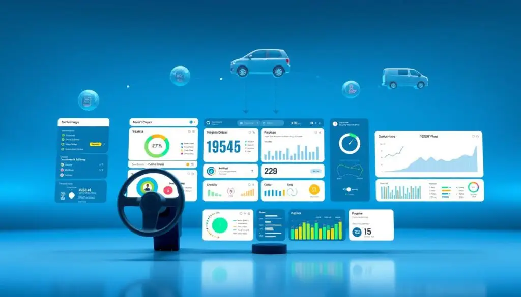 Automated driver coaching workflow dashboard showing triggered safety alerts