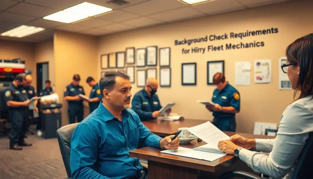 background checks fleet mechanics