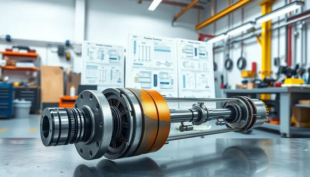 Hydraulic cylinder barrel showing internal scoring damage requiring full replacement