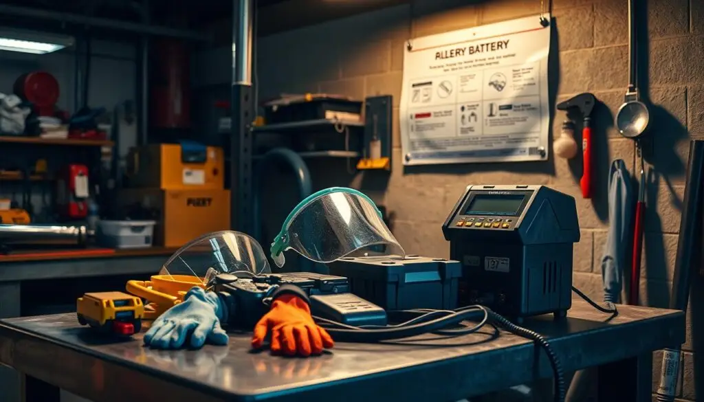 battery maintenance safety protective equipment