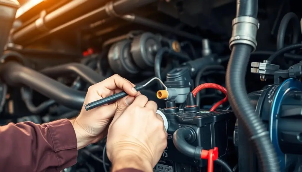 battery terminal cleaning procedure for heavy duty trucks