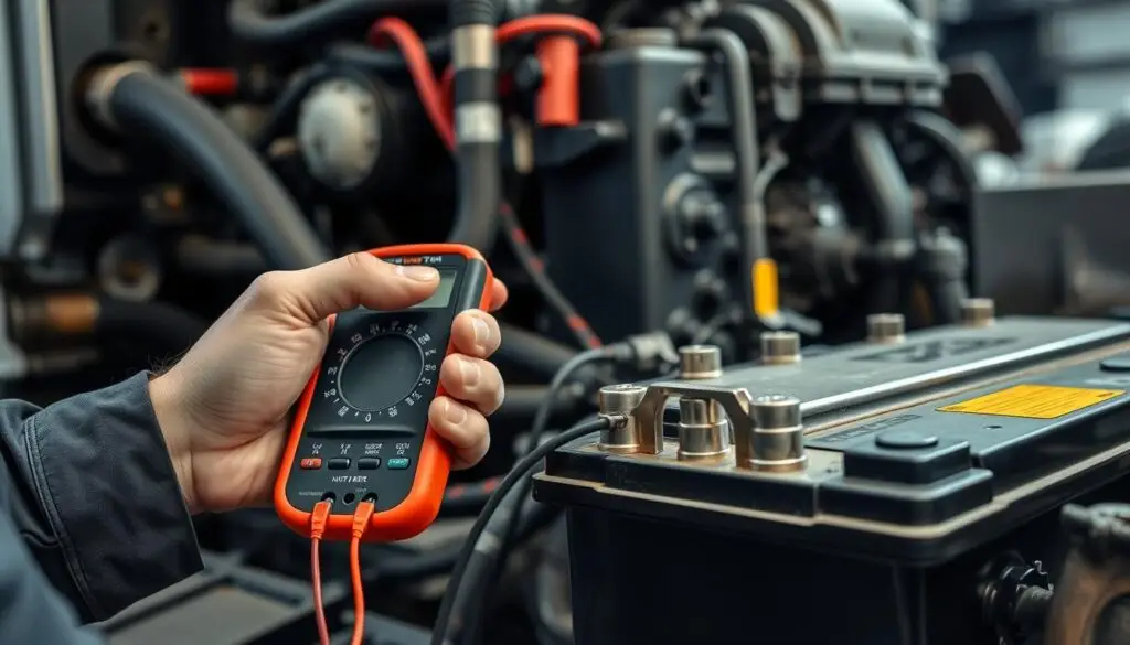 battery testing diesel trucks voltage measurement