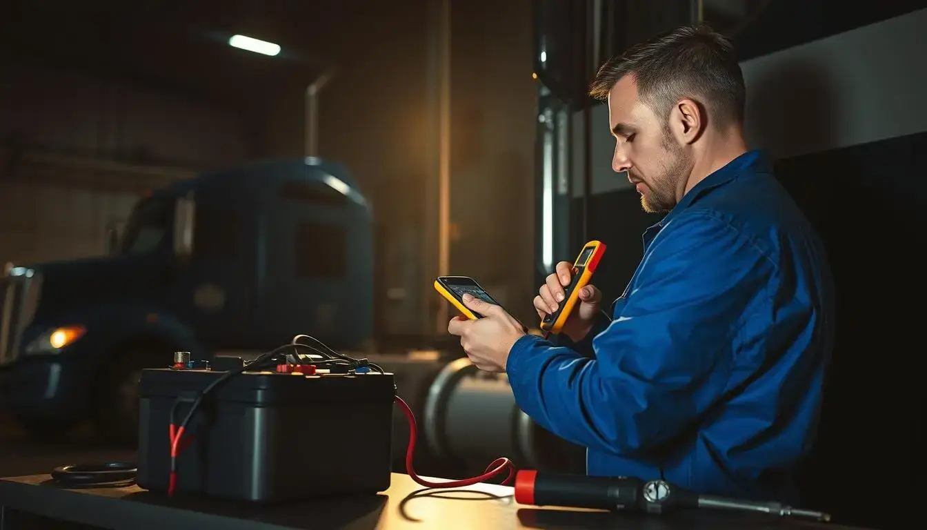 commercial truck battery maintenance