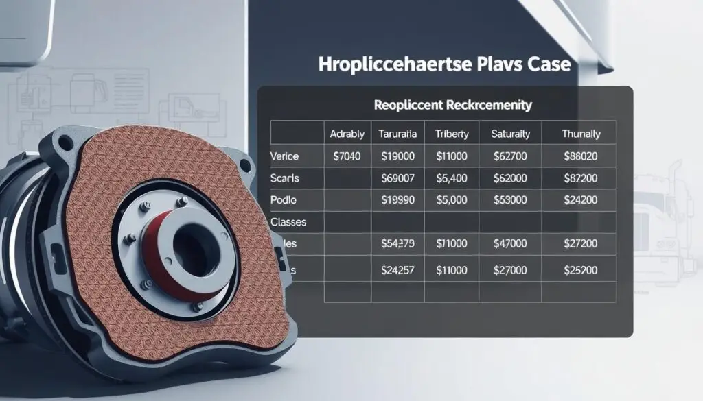 Commercial truck brake pad costs by classification